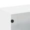 vidaXL Wall Cabinet with Glass Doors White 68.5x37x35 cm