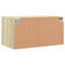 vidaXL Wall Cabinet with Glass Doors Sonoma Oak 68.5x37x35 cm
