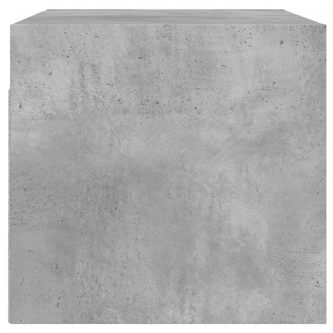 vidaXL Wall Cabinet with Glass Doors Concrete Grey 68.5x37x35 cm