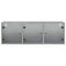 vidaXL Wall Cabinet with Glass Doors Concrete Grey 102x37x35 cm