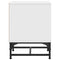 vidaXL Bedside Cabinet with Glass Door White 35x37x50 cm