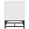 vidaXL Bedside Cabinets with Glass Doors 2 pcs White 35x37x50 cm