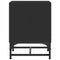 vidaXL Bedside Cabinets with Glass Doors 2 pcs Black 35x37x50 cm