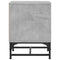 vidaXL Bedside Cabinet with Glass Door Concrete Grey 35x37x50 cm