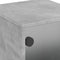 vidaXL Bedside Cabinet with Glass Door Concrete Grey 35x37x50 cm