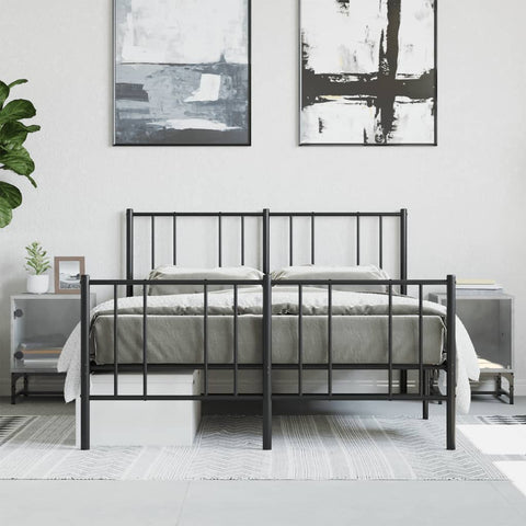 vidaXL Bedside Cabinets with Glass Doors 2 pcs Concrete Grey 35x37x50 cm