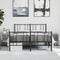 vidaXL Bedside Cabinets with Glass Doors 2 pcs Concrete Grey 35x37x50 cm
