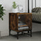 vidaXL Bedside Cabinets with Glass Doors 2 pcs Smoked Oak 35x37x50 cm