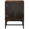 vidaXL Bedside Cabinets with Glass Doors 2 pcs Smoked Oak 35x37x50 cm