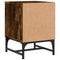vidaXL Bedside Cabinets with Glass Doors 2 pcs Smoked Oak 35x37x50 cm