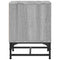 vidaXL Bedside Cabinet with Glass Door Grey Sonoma 35x37x50 cm