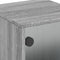 vidaXL Bedside Cabinet with Glass Door Grey Sonoma 35x37x50 cm