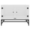 vidaXL Coffee Table with Glass Doors White 68.5x50x50 cm