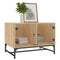 vidaXL Coffee Table with Glass Doors Sonoma Oak 68.5x50x50 cm