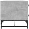 vidaXL Coffee Table with Glass Doors Concrete Grey 68.5x50x50 cm
