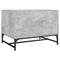vidaXL Coffee Table with Glass Doors Concrete Grey 68.5x50x50 cm