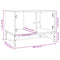 vidaXL Coffee Table with Glass Doors Concrete Grey 68.5x50x50 cm