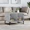 vidaXL Coffee Table with Glass Doors Concrete Grey 68.5x50x50 cm
