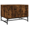 vidaXL Coffee Table with Glass Doors Smoked Oak 68.5x50x50 cm