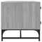 vidaXL Coffee Table with Glass Doors Grey Sonoma 68.5x50x50 cm