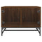 vidaXL Coffee Table with Glass Doors Brown Oak 68.5x50x50 cm