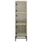vidaXL Highboard with Glass Doors Sonoma Oak 35x37x120 cm