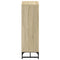 vidaXL Highboard with Glass Doors Sonoma Oak 35x37x120 cm