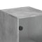 vidaXL Highboard with Glass Doors Concrete Grey 35x37x120 cm