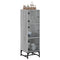 vidaXL Highboard with Glass Doors Grey Sonoma 35x37x120 cm