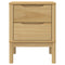 vidaXL Bedside Cabinet FLORO Wax Brown 45x39x57 cm Solid Wood Pine