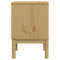 vidaXL Bedside Cabinet FLORO Wax Brown 45x39x57 cm Solid Wood Pine