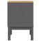 vidaXL Bedside Cabinet FLORO Grey 45x39x57 cm Solid Wood Pine
