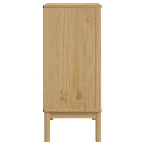 vidaXL Chest of Drawers FLORO Wax Brown Solid Wood Pine