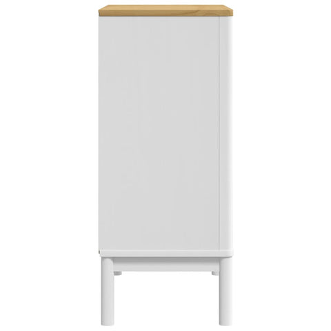 vidaXL Chest of Drawers FLORO White Solid Wood Pine