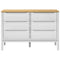vidaXL Chest of Drawers FLORO White Solid Wood Pine