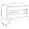 vidaXL Chest of Drawers FLORO Grey Solid Wood Pine
