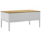 vidaXL Coffee Table FLORO White 99x55.5x45 cm Solid Pine Wood