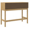 vidaXL Console Table FLORO Wax Brown 89.5x36.5x73 cm Solid Wood Pine