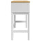 vidaXL Console Table FLORO White 89.5x36.5x73 cm Solid Wood Pine
