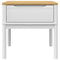 vidaXL Lamp Table FLORO White 55x55x54 cm Solid Wood Pine