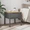 vidaXL Lamp Table FLORO Grey 55x55x54 cm Solid Wood Pine