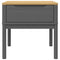 vidaXL Lamp Table FLORO Grey 55x55x54 cm Solid Wood Pine