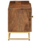 vidaXL TV Cabinet 110x30x40 cm Solid Wood Mango and Iron