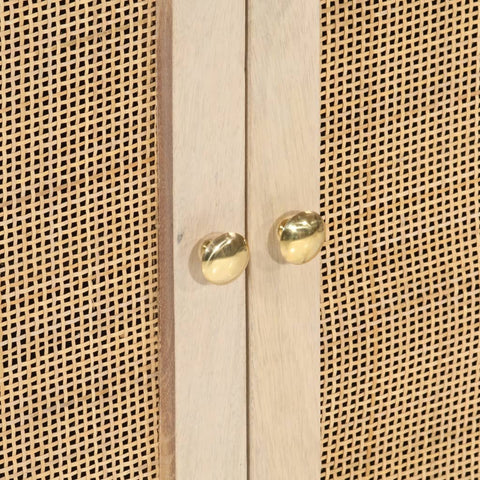 vidaXL Sideboard Black 55x30x76 cm Solid Wood Mango and Iron