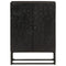 vidaXL Sideboard Black 55x30x76 cm Solid Wood Mango and Iron