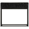 vidaXL Console Table Black 90x30x76 cm Solid Wood Mango and Iron