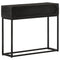 vidaXL Console Table Black 90x30x76 cm Solid Wood Mango and Iron