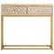 vidaXL Console Table 90x30x76 cm Solid Wood Mango and Iron