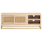 vidaXL TV Cabinet 110x30x40 cm Solid Wood Mango and Iron