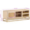 vidaXL TV Cabinet 110x30x40 cm Solid Wood Mango and Iron